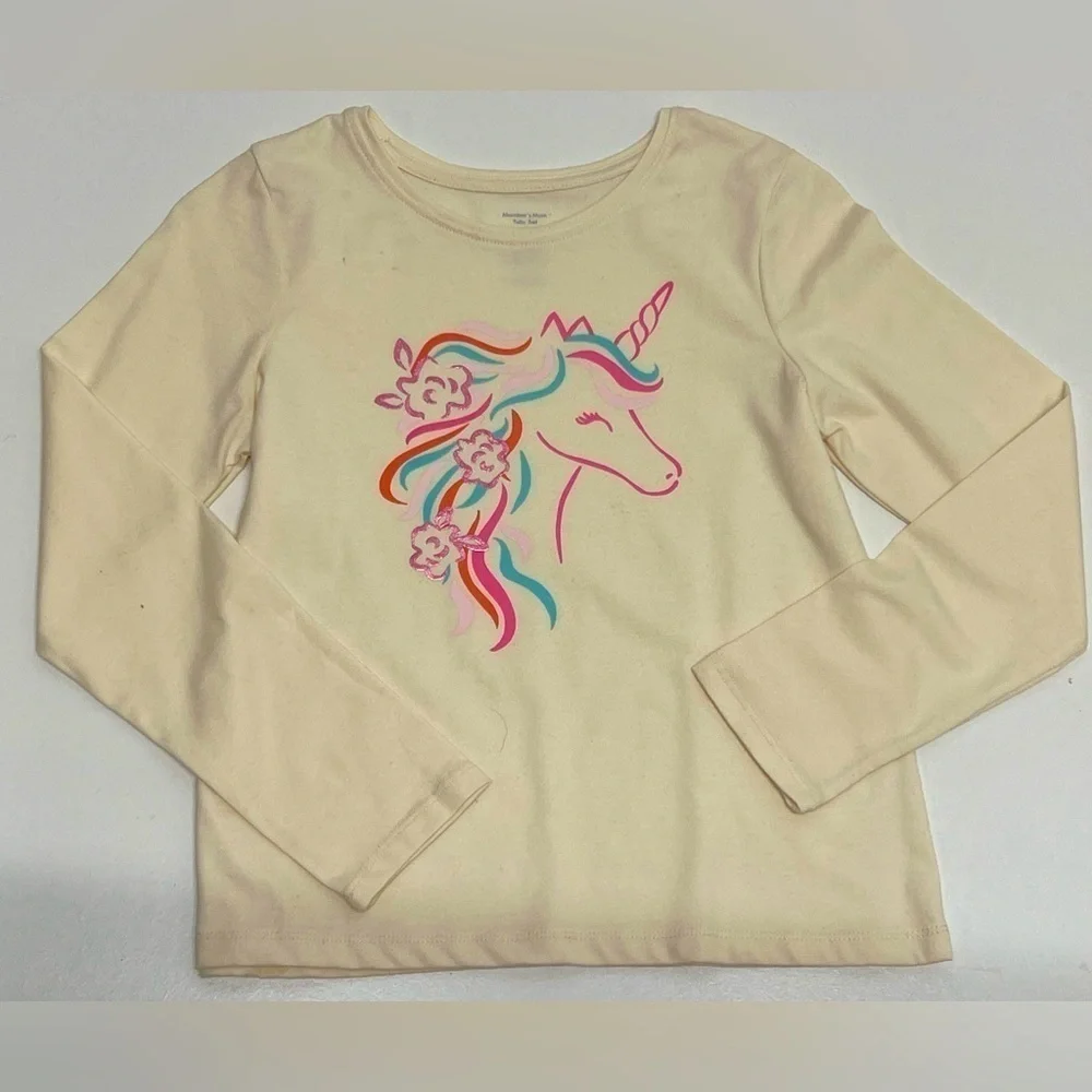 MEMBERS Mark Girls 2-piece Long Sleeve Graphic Unicorn Shirt & Tutu - 12